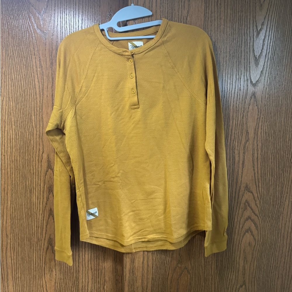 Men's Mustard Henley Shirt